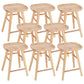 Saddle Seat Footrest Counter Chair Modern Backless Counter Stools in Natural 8 Piece Set Short Stool(22"H) Clearhalo 'Bar Furniture' 'Bar Stools' 'bar_stools' 'furn' 'furn_bar_stools' 'Furniture' 'Kitchen & Dining Furniture' 5393045