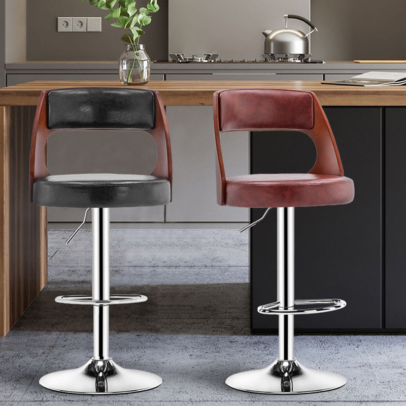 Industrial Style Liftable Bar-stool Metal Counter Bar Stool with Metal Legs for Kitchen Clearhalo 'Bar Furniture' 'Bar Stools' 'bar_stools' 'furn' 'furn_bar_stools' 'Furniture' 'Kitchen & Dining Furniture' 5393061