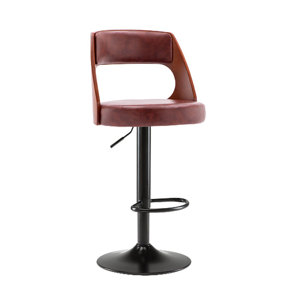 Industrial Style Liftable Bar-stool Metal Counter Bar Stool with Metal Legs for Kitchen Clearhalo 'Bar Furniture' 'Bar Stools' 'bar_stools' 'furn' 'furn_bar_stools' 'Furniture' 'Kitchen & Dining Furniture' 5393069