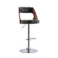 Industrial Style Liftable Bar-stool Metal Counter Bar Stool with Metal Legs for Kitchen Black-Silver 1 Piece Clearhalo 'Bar Furniture' 'Bar Stools' 'bar_stools' 'furn' 'furn_bar_stools' 'Furniture' 'Kitchen & Dining Furniture' 5393086