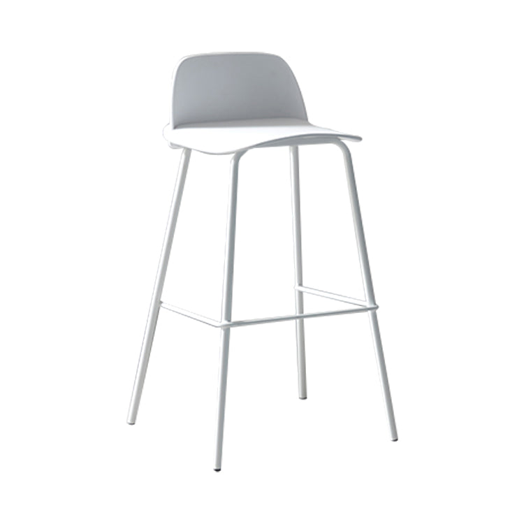 Modern Style Bar-stool Plastic Counter Bar Stool with Metal Legs for Home Clearhalo 'Bar Furniture' 'Bar Stools' 'bar_stools' 'furn' 'furn_bar_stools' 'Furniture' 'Kitchen & Dining Furniture' 5393100