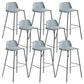Modern Style Bar-stool Plastic Counter Bar Stool with Metal Legs for Home Blue 8 Piece Set Clearhalo 'Bar Furniture' 'Bar Stools' 'bar_stools' 'furn' 'furn_bar_stools' 'Furniture' 'Kitchen & Dining Furniture' 5393118