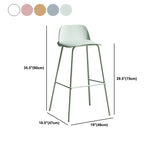 家のために金属脚を備えたモダンなスタイルのバースツールプラスチックカウンターバースツール