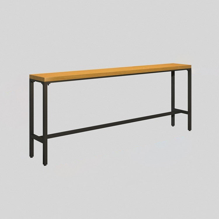 Modern 1/6/11 Pieces Bar Table Set Rectangle Pine Wood Counter Table with Backrest Stools