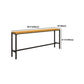 Modern 1/6/11 Pieces Bar Table Set Rectangle Pine Wood Counter Table with Backrest Stools