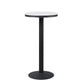 1/2/3/4 Pieces Glam Round Bar Table Set Bistro Set with Faux Marble Top