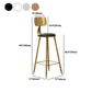 1/2/3/4 Pieces Glam Round Bar Table Set Bistro Set with Faux Marble Top