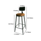 Modern Rectangle Solid Wood Bar Table Set 1/5/9 Pieces Counter Table with Black Stools Clearhalo 'Bar Furniture' 'furn' 'furn_home_bar_bar_sets' 'Furniture' 'Home Bars & Bar Sets' 'home_bar_bar_sets' 'Kitchen & Dining Furniture' 5393371