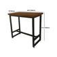 Modern Rectangle Solid Wood Bar Table Set 1/5/9 Pieces Counter Table with Black Stools Clearhalo 'Bar Furniture' 'furn' 'furn_home_bar_bar_sets' 'Furniture' 'Home Bars & Bar Sets' 'home_bar_bar_sets' 'Kitchen & Dining Furniture' 5393386
