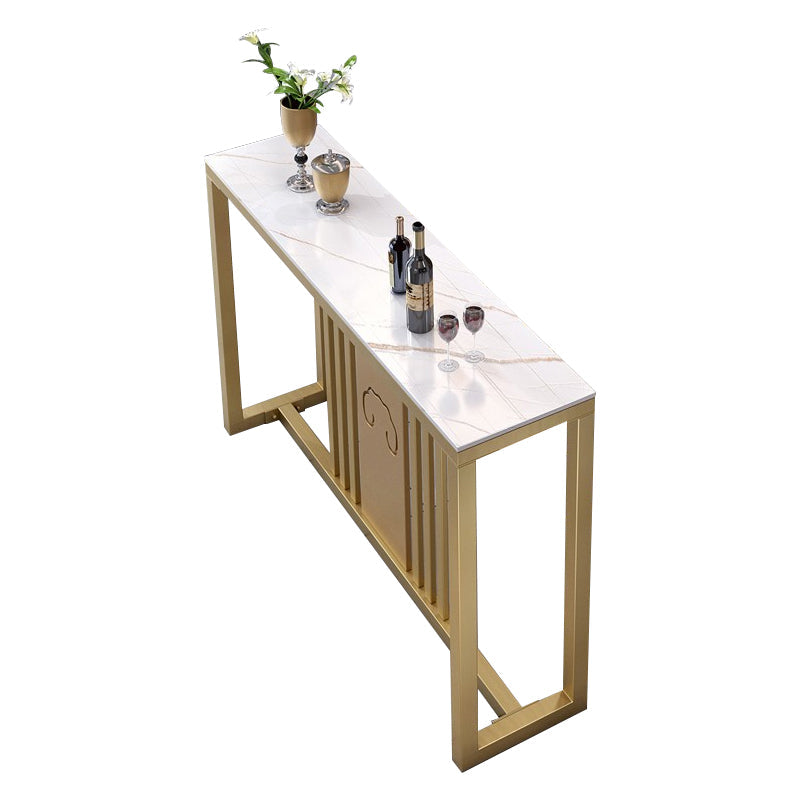 Set di tavoli da bar di lusso tradizionale 1/3/5 pezzi con una base d'oro