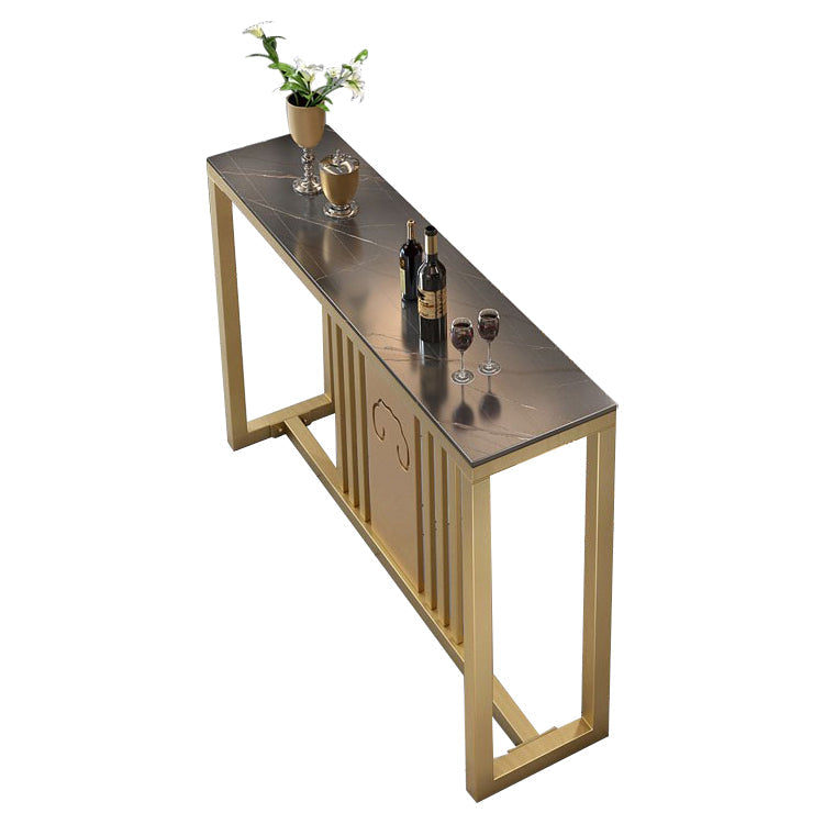 Set di tavoli da bar di lusso tradizionale 1/3/5 pezzi con una base d'oro