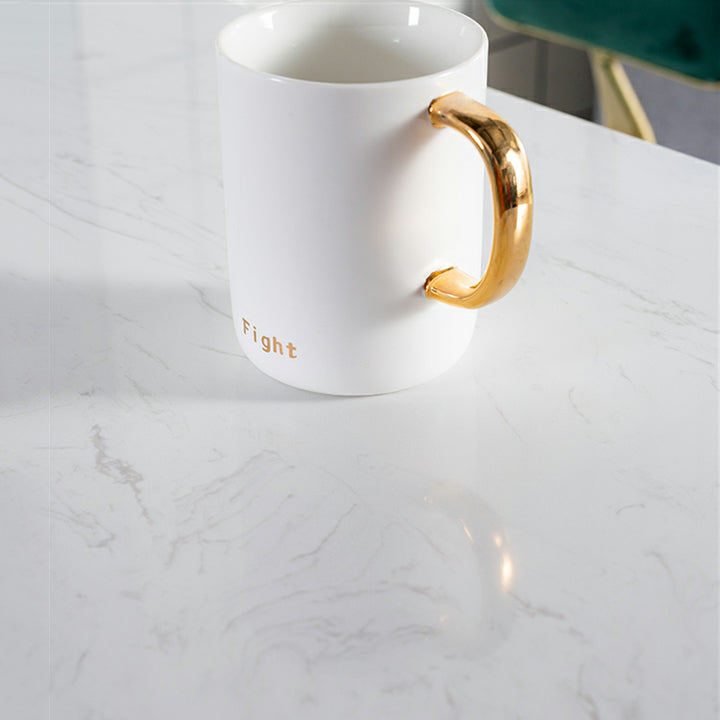 1/2/3 pièces de table de bar en marbre set glamour mate finition tabouret de bar et table de table