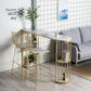 1/2/3 pièces de table de bar en marbre set glamour mate finition tabouret de bar et table de table