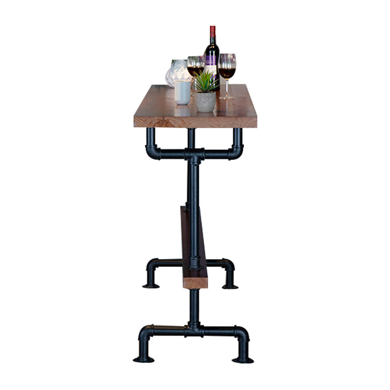 Industrial Bar Table Set 1/9 Pieces Counter Set with Black Base Clearhalo 'Bar Furniture' 'furn' 'furn_home_bar_bar_sets' 'Furniture' 'Home Bars & Bar Sets' 'home_bar_bar_sets' 'Kitchen & Dining Furniture' 5393569
