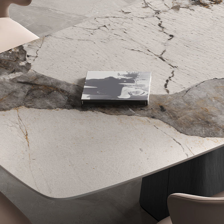 Set tavolo da pranzo moderno per la casa Set tavolo da pranzo in pietra sinterizzata da 1/4/5/7 pezzi