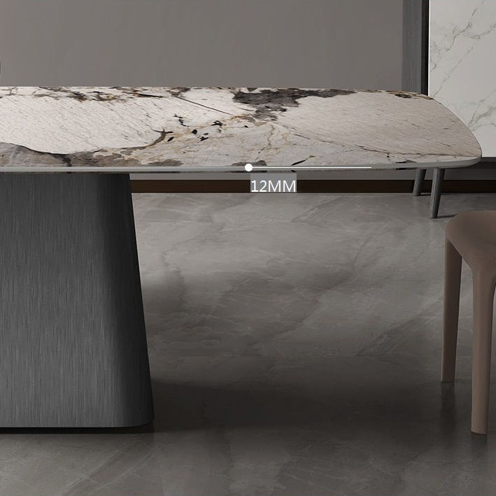 Set tavolo da pranzo moderno per la casa Set tavolo da pranzo in pietra sinterizzata da 1/4/5/7 pezzi