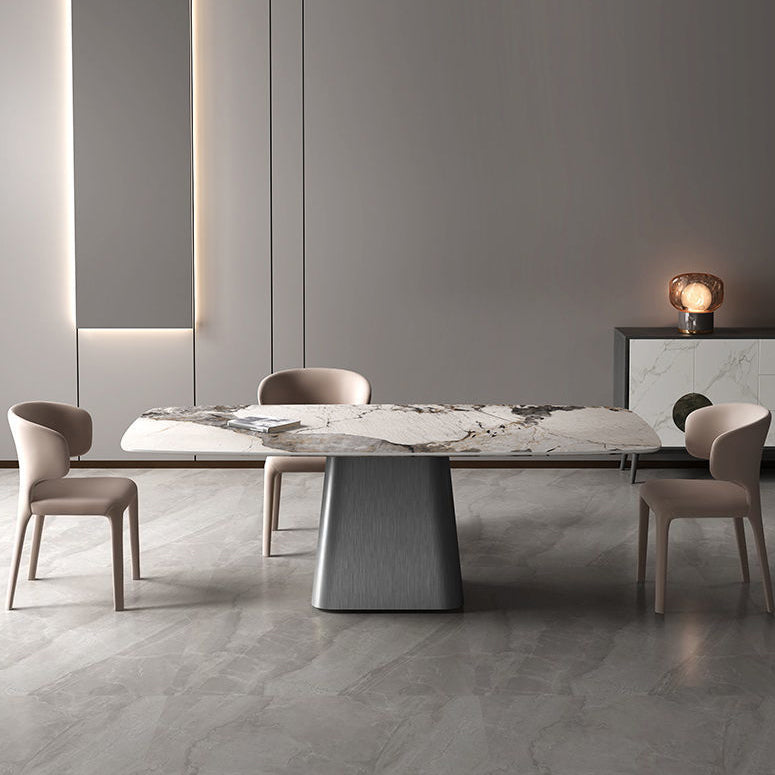 Set tavolo da pranzo moderno per la casa Set tavolo da pranzo in pietra sinterizzata da 1/4/5/7 pezzi