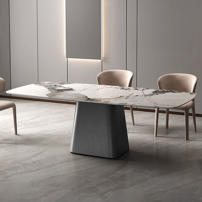 Set tavolo da pranzo moderno per la casa Set tavolo da pranzo in pietra sinterizzata da 1/4/5/7 pezzi