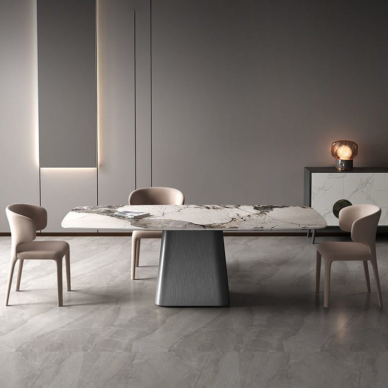 Set tavolo da pranzo moderno per la casa Set tavolo da pranzo in pietra sinterizzata da 1/4/5/7 pezzi