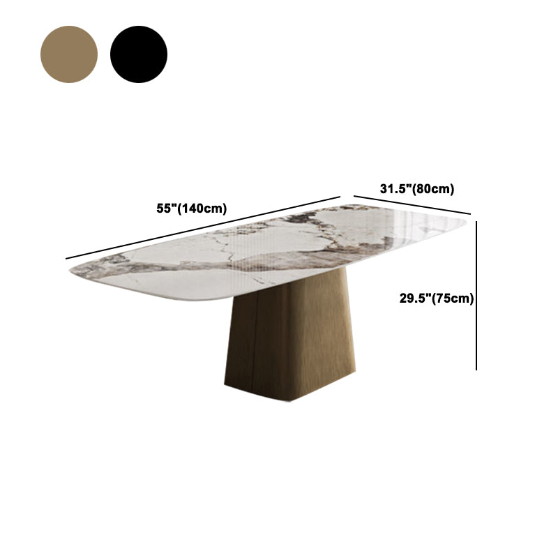 Set tavolo da pranzo moderno per la casa Set tavolo da pranzo in pietra sinterizzata da 1/4/5/7 pezzi