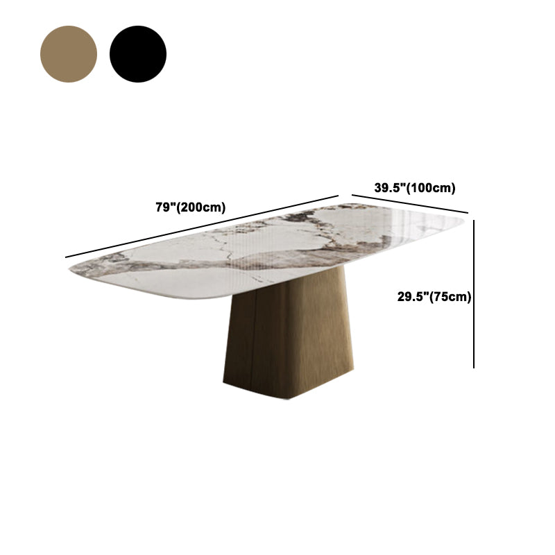 Set tavolo da pranzo moderno per la casa Set tavolo da pranzo in pietra sinterizzata da 1/4/5/7 pezzi