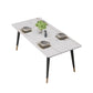 Rectangle Modern Dinette Set 1/4/5 Pieces Black Base Indoor Dining Table Set Clearhalo 'Dining Room Sets' 'Dining Tables & Seating' 'dining_room_set' 'furn' 'furn_dining_room_set' 'Furniture' 'Kitchen & Dining Furniture' 5393618