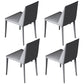 Contemporary Sintered Stone Rectangle Table Set 1/4/7 Pieces Dining Set 4 Grey Chairs Clearhalo 'Dining Room Sets' 'Dining Tables & Seating' 'dining_room_set' 'furn' 'furn_dining_room_set' 'Furniture' 'Kitchen & Dining Furniture' 5393637