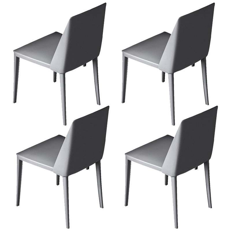 Contemporary Sintered Stone Rectangle Table Set 1/4/7 Pieces Dining Set 4 Grey Chairs Clearhalo 'Dining Room Sets' 'Dining Tables & Seating' 'dining_room_set' 'furn' 'furn_dining_room_set' 'Furniture' 'Kitchen & Dining Furniture' 5393637