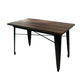 Set tavolo da pranzo per caffetteria 1/2/3/5/7 pezzi Set dinette in legno e metallo