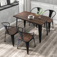 Set tavolo da pranzo per caffetteria 1/2/3/5/7 pezzi Set dinette in legno e metallo