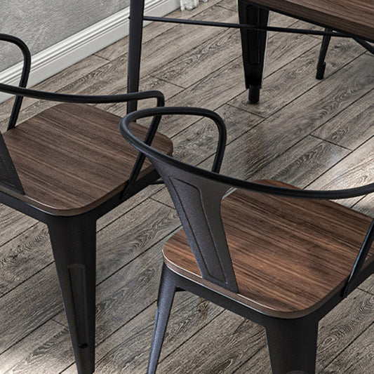 Set da tavolo da pranzo per caffetteria 1/2/3/5/7 pezzi set di dinette in legno e metallo