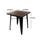 Set da tavolo da pranzo per caffetteria 1/2/3/5/7 pezzi set di dinette in legno e metallo