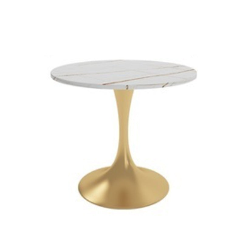 Set da pranzo nordico da 1/3/5 pezzi Tavolo da pranzo rotondo in pietra per sala da pranzo