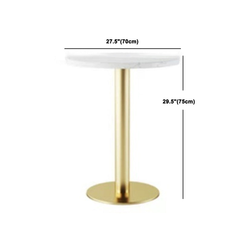 Set da pranzo nordico da 1/3/5 pezzi Tavolo da pranzo rotondo in pietra per sala da pranzo