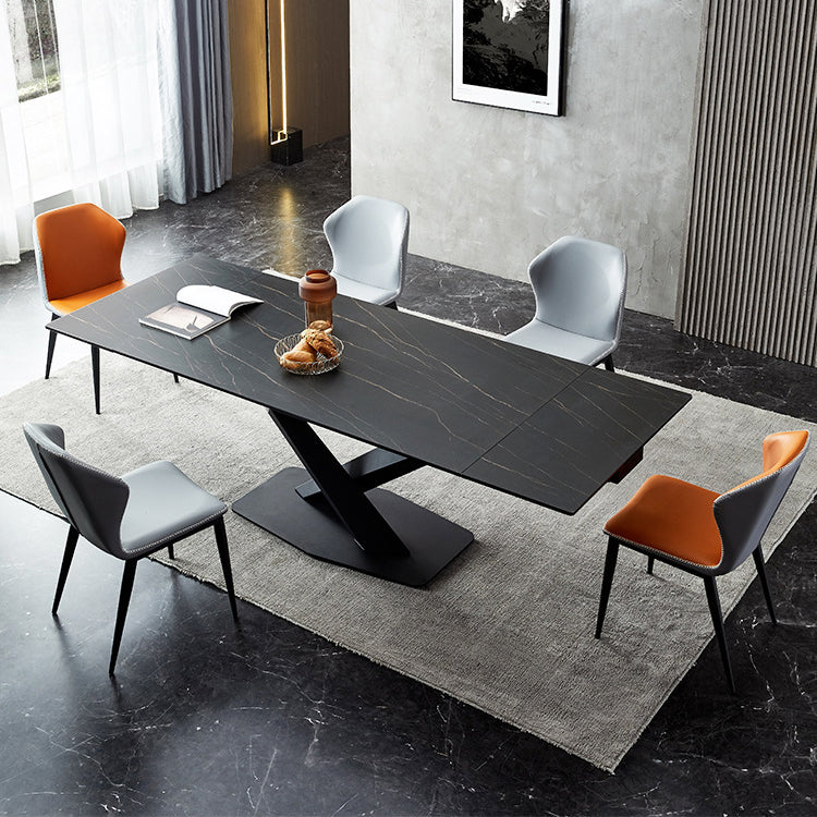 Modern Home Dining Room Set 1/4/5 Pieces Extensible Dining Table Set Clearhalo 'Dining Room Sets' 'Dining Tables & Seating' 'dining_room_set' 'furn' 'furn_dining_room_set' 'Furniture' 'Kitchen & Dining Furniture' 5393709
