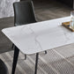 Contemporary Sintered Stone Rectangle Table Set 1/4/6 Pieces Dining Set Clearhalo 'Dining Room Sets' 'Dining Tables & Seating' 'dining_room_set' 'furn' 'furn_dining_room_set' 'Furniture' 'Kitchen & Dining Furniture' 5393716