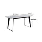 Contemporary Sintered Stone Rectangle Table Set 1/4/6 Pieces Dining Set Clearhalo 'Dining Room Sets' 'Dining Tables & Seating' 'dining_room_set' 'furn' 'furn_dining_room_set' 'Furniture' 'Kitchen & Dining Furniture' 5393723