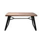Natural and Black Dining Table Set 1/2/3/5/7 Pieces Rectangle Industrial Dinette Set Clearhalo 'Dining Room Sets' 'Dining Tables & Seating' 'dining_room_set' 'furn' 'furn_dining_room_set' 'Furniture' 'Kitchen & Dining Furniture' 5393731