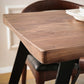Natural and Black Dining Table Set 1/2/3/5/7 Pieces Rectangle Industrial Dinette Set Clearhalo 'Dining Room Sets' 'Dining Tables & Seating' 'dining_room_set' 'furn' 'furn_dining_room_set' 'Furniture' 'Kitchen & Dining Furniture' 5393736