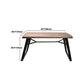 Natural and Black Dining Table Set 1/2/3/5/7 Pieces Rectangle Industrial Dinette Set Clearhalo 'Dining Room Sets' 'Dining Tables & Seating' 'dining_room_set' 'furn' 'furn_dining_room_set' 'Furniture' 'Kitchen & Dining Furniture' 5393743