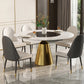 Scandinavian Round Dining Table Set 1/2/5/6/7 Pieces Home Dining Room Set
