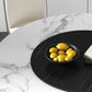 Contemporary Stone Dinner Table Round Dining Table for Dining Room Clearhalo 'Dining Tables & Seating' 'Dining Tables' 'dining_table' 'furn' 'furn_dining_table' 'Furniture' 'Kitchen & Dining Furniture' 5393866