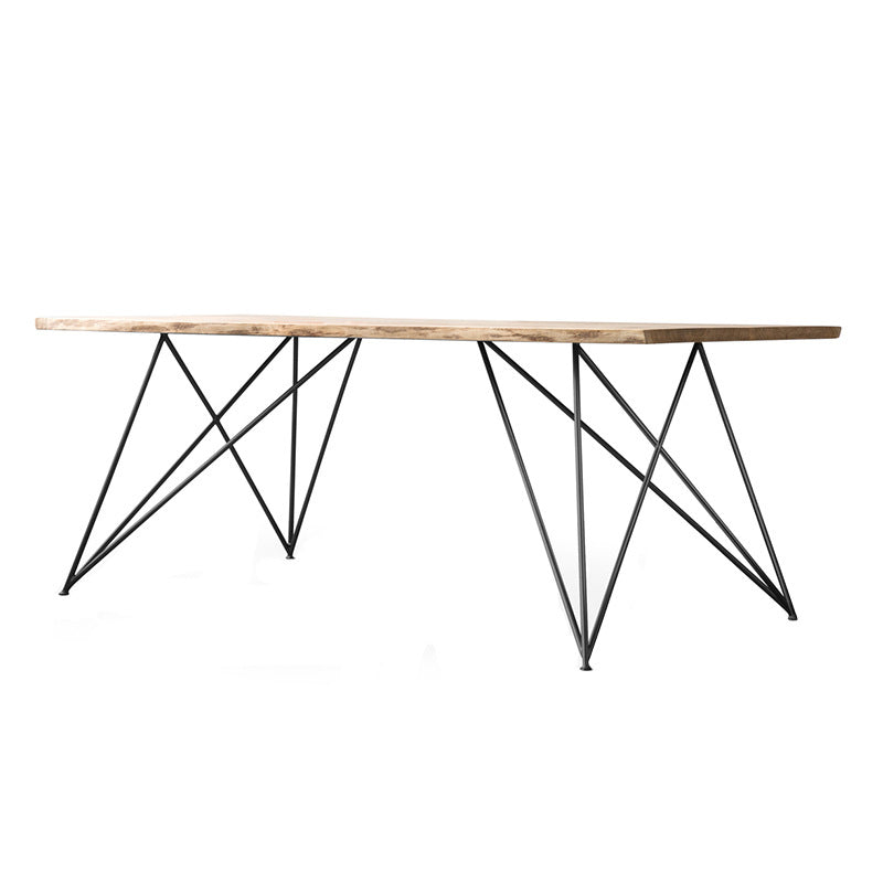 Moderne eettafel in bruine houten rechthoek eettafel voor keuken