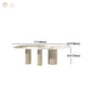 Luxury Oval Dining Table Sintered Stone Top White Metal Base Table Clearhalo 'Dining Tables & Seating' 'Dining Tables' 'dining_table' 'furn' 'furn_dining_table' 'Furniture' 'Kitchen & Dining Furniture' 5394028