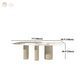 Luxury Oval Dining Table Sintered Stone Top White Metal Base Table Clearhalo 'Dining Tables & Seating' 'Dining Tables' 'dining_table' 'furn' 'furn_dining_table' 'Furniture' 'Kitchen & Dining Furniture' 5394029