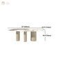Luxury Oval Dining Table Sintered Stone Top White Metal Base Table Clearhalo 'Dining Tables & Seating' 'Dining Tables' 'dining_table' 'furn' 'furn_dining_table' 'Furniture' 'Kitchen & Dining Furniture' 5394030