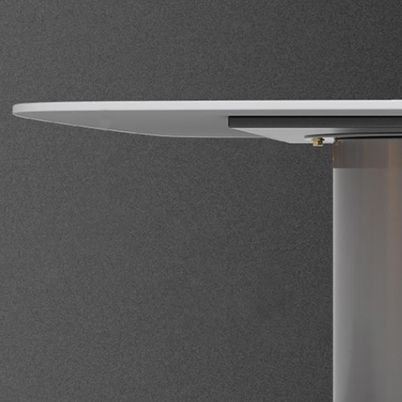 Metal Traditional Luxury Rectangle Table Sintered Stone Table with Double Pedestal Base Clearhalo 'Dining Tables & Seating' 'Dining Tables' 'dining_table' 'furn' 'furn_dining_table' 'Furniture' 'Kitchen & Dining Furniture' 5394064