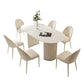 Metal Contemporary Oval Dining Table Sintered Stone Top Table for Dining Room Clearhalo 'Dining Tables & Seating' 'Dining Tables' 'dining_table' 'furn' 'furn_dining_table' 'Furniture' 'Kitchen & Dining Furniture' 5394079