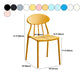 Silla de plástico contemporánea muebles laterales de comedor abiertos en acabado mate