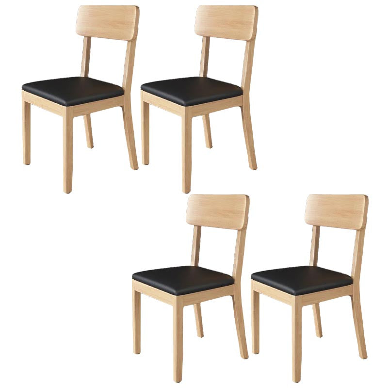 Chaise de salle à manger en bois contemporain ouvert meubles côté salle à manger en finition mate pour la maison